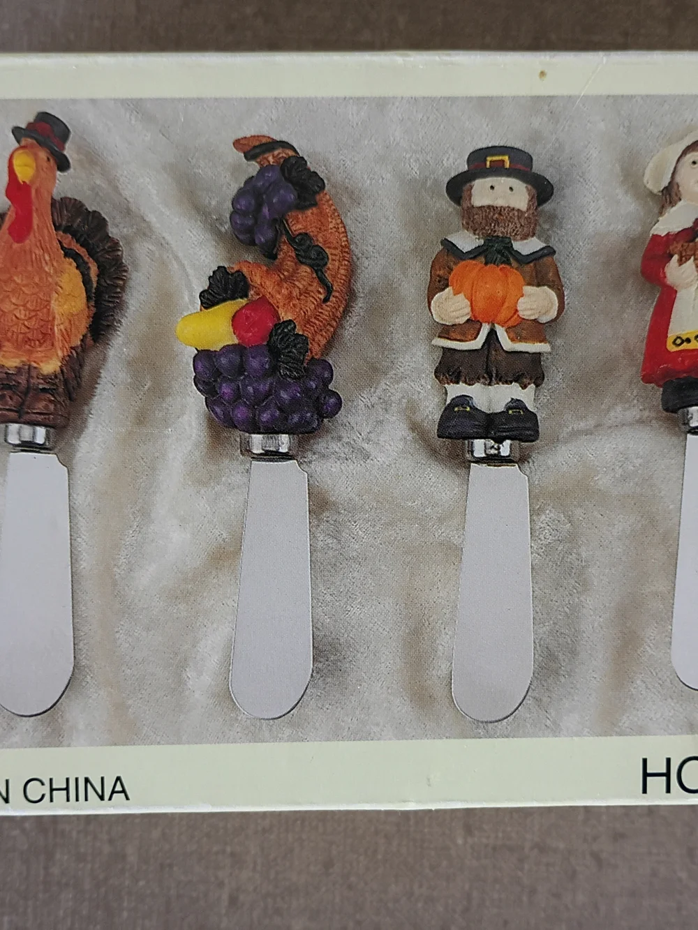 Thanksgiving Harvest Cheese Spreaders - Set of Decorative Spreaders